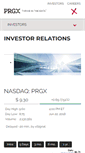 Mobile Screenshot of investors.prgx.com
